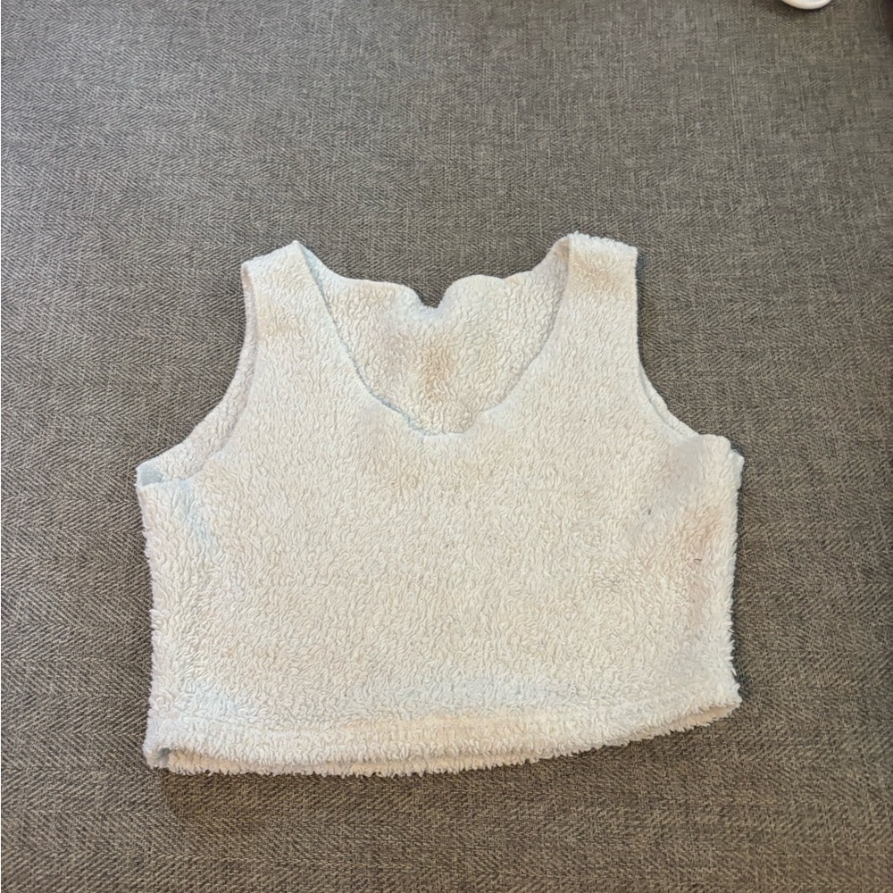 Cozy White Sleeveless Top